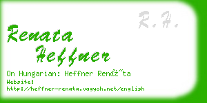 renata heffner business card